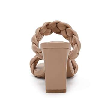 Stylish PiePieBuy Women's Braided Chunky Heeled Sandals