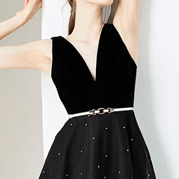 XZQTIVE Women Skinny Leather Belts - Fashionable & Adjustable