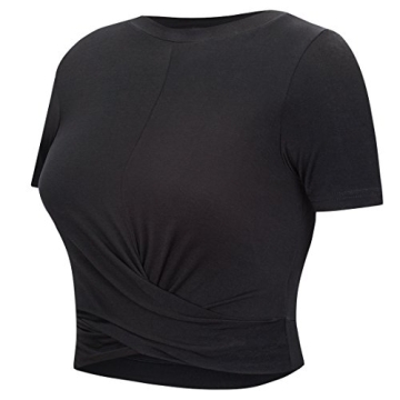 Women's Slim Fit Crop Tops Yoga Workout Activewear