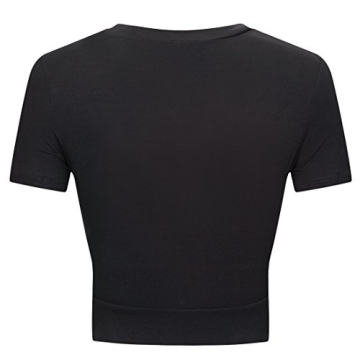 Women's Slim Fit Crop Tops Yoga Workout Activewear