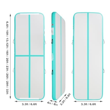 FBSPORT 10ft Inflatable Air Mat for Gymnastics & Cheer