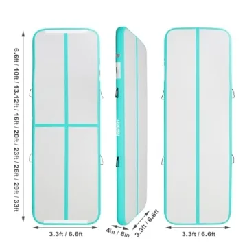 FBSPORT 10ft Inflatable Air Mat for Gymnastics & Cheer