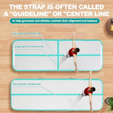 FBSPORT 10ft Inflatable Air Mat for Gymnastics & Cheer