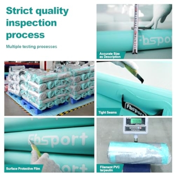 FBSPORT 10ft Inflatable Air Mat for Gymnastics & Cheer