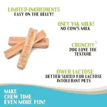 Raw Paws Himalayan Yak Chews for Dogs, Medium (3 Pack) - Ethical & Natural