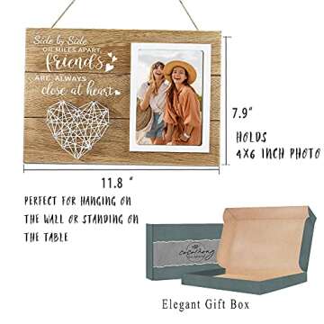 cocomong Friend Gifts, Picture Frame, Mothers Day Gifts for Friends from Friend, Friendship Gifts for Women Friends, Birthday Gifts for Friends Female, Best Friend Mothers Day Gifts, Photo Frame 4x6