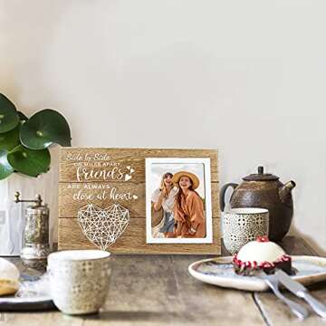 cocomong Friend Gifts, Picture Frame, Mothers Day Gifts for Friends from Friend, Friendship Gifts for Women Friends, Birthday Gifts for Friends Female, Best Friend Mothers Day Gifts, Photo Frame 4x6