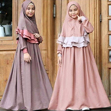 EITC 2-7 Years Islamic Long Dress for Kids Girls