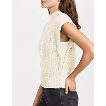 Himosyber Women's High Neck Sleeveless Elegant Vest