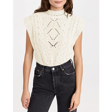 Himosyber Women's High Neck Sleeveless Elegant Vest