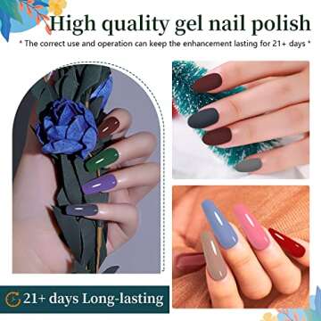 JODSONE 32 Colors Nail Polish Set With UV Light Manicure Nail Tools Nail Art Manicure Salon DIY at Home