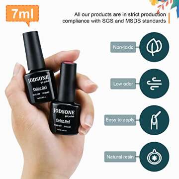 JODSONE 32 Colors Nail Polish Set With UV Light Manicure Nail Tools Nail Art Manicure Salon DIY at Home