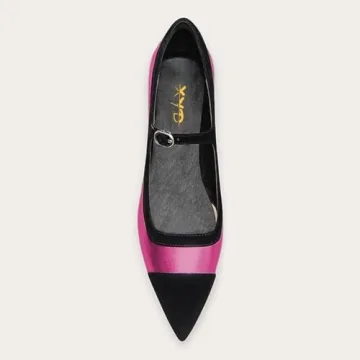 XYD Low Heels Stylish Mary Jane Flats for Women