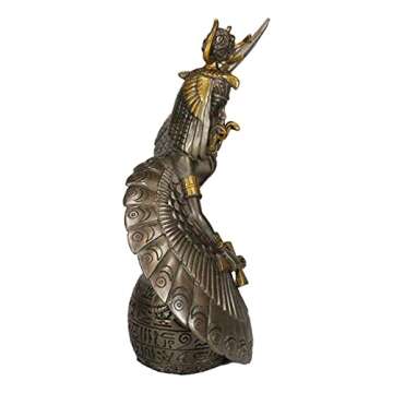 Ebros Gift Egyptian Goddess of Motherhood and Magic Isis Ra with Open Wings Holding Ankh and Weapon ...