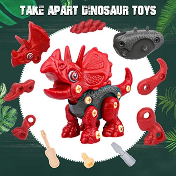 Sanlebi Take Apart Dinosaur Toy Set for Ages 3-7