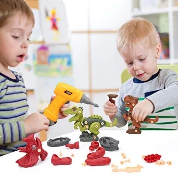 Sanlebi Take Apart Dinosaur Toy Set for Ages 3-7