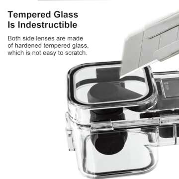 PULUZ 45M/147FT Diving Case for DJI Osmo Pocket 3 Underwater Waterproof Case Housing Diving Shell for Osmo Pocket 3 Action Camera Protecive Case Accessories for Diving Surfing Swimming Skiing