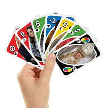 Mattel Games ​​UNO Schitt's Creek Card Game for Teens & Adults for Family or Game Night with Spe...