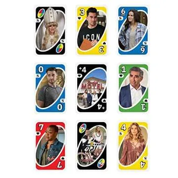 Mattel Games ​​UNO Schitt's Creek Card Game for Teens & Adults for Family or Game Night with Special Rule for 2-10 Players