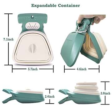Jondarla Pooper Scooper, Portable and Handheld Size for Walking Large and Small Dogs Outside Yard or...
