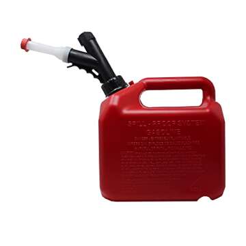 Garage Boss Press 'N Pour Gas Can | 2 gallon | Red | SKU: GB320