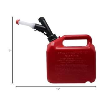 Garage Boss Press 'N Pour Gas Can | 2 gallon | Red | SKU: GB320