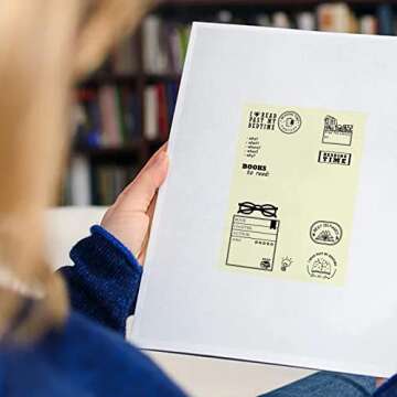 GLOBLELAND Books to Read Stamps for Creative DIY Projects