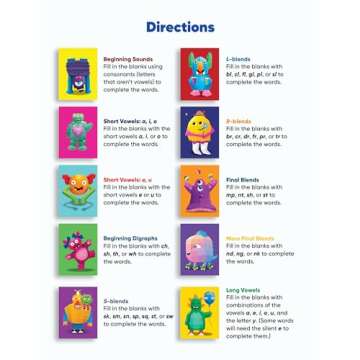 Learn by Sticker: Beginning Phonics: Use Phonics to Create 10 Friendly Monsters! (Learn by Sticker, 2)