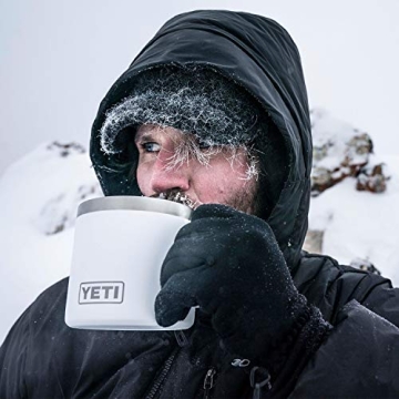 YETI Rambler 14 oz Mug, Stainless Steel, Vacuum Insulated with Standard Lid, White