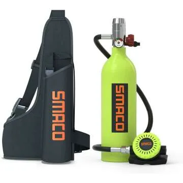 SMACO 1L Mini Scuba Tank S400 for Safe Diving Adventures