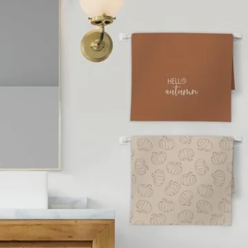 FIicy Fall Pumpkin Kitchen Towels Set - 2 Decorative Towels