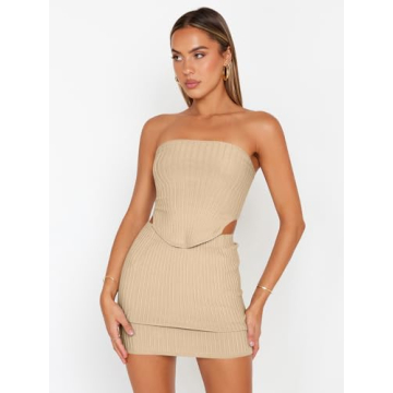 LILLUSORY Women's Two Piece Skirt Set Stylish Summer Outfits