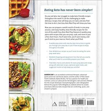 Easy Keto Meal Prep: Simplify Your Keto Diet with 8 Weekly Meal Plans and 60 Delicious Recipes