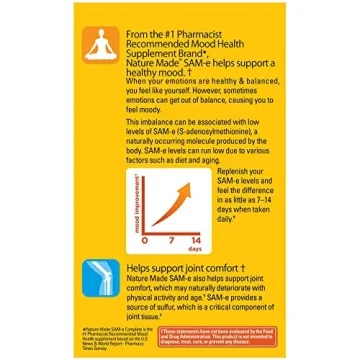Nature Made SAM-e 200 mg for Mood and Joint Support