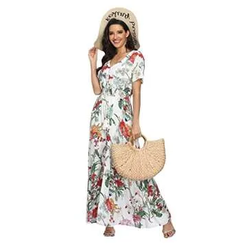 Floral Maxi Dress for Casual Summer Beach Weddings