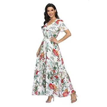 Floral Maxi Dress for Casual Summer Beach Weddings
