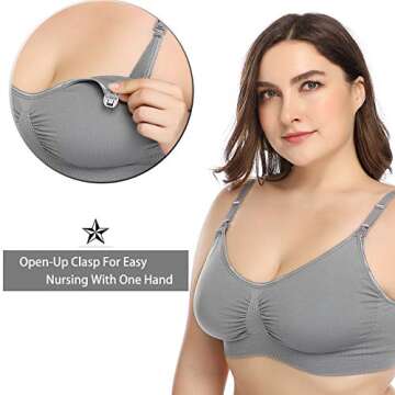 Comfortable Nursing Bra for Moms - 3 Colors Available