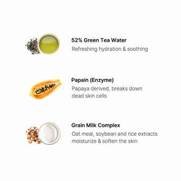 BY WISHTREND] Green Tea & Enzyme Milky Foaming Wash 140g, Papain, Grain Milk Complex, Hydrating, Pore Cleansing, for Sensitive