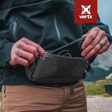 Vertx SOCP Sling Tactical Fanny Pack Waist Utility Hip Pouch Belt Bag with Adjustable Strap, Tactical Work Gear, It's Black