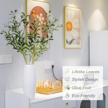 Heleze 39 Inch Artificial Olive Branches - Decorate Any Space