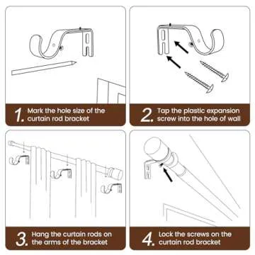 1” Diameter Curtain Rods Itself is 30 to144 inch 1 Pack Fit 30-142 inch, 66 to 120 inch Window with Heavy Duty Adjustable Rod Matte Black Curtain Splicing Metal Extra Long Curtain Rod for Windows