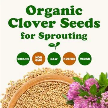 Food to Live Organic Clover Seeds - High Germination Sprouts