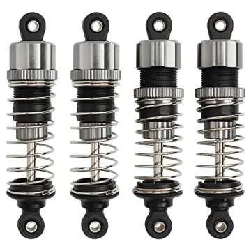 GDOOL 4 PCS M16100A RC Aluminum Capped Oil Filled Shocks Assembly Spare Parts for 1:16 16889 16890 1...