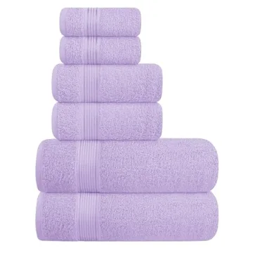 Belizzi Home Ultra Soft 6 Pack Cotton Towel Set - Ideal for Everyday Use & Compact