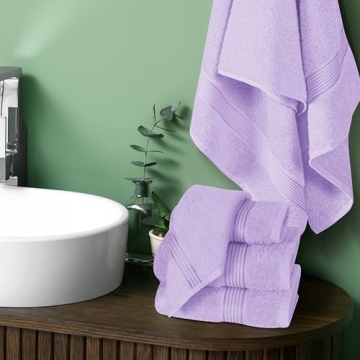 Belizzi Home 6 Pack Cotton Towel Set - Ultra Soft & Compact