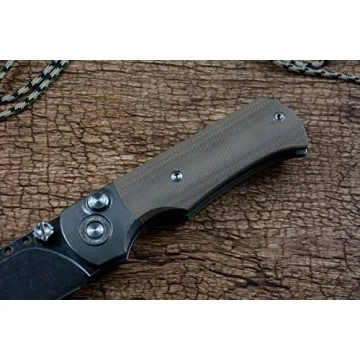 TWOSUN Survival Outdoor Folding Knife D2 Blade TS338