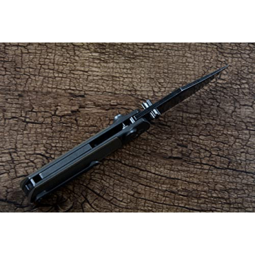 TWOSUN Survival Outdoor Folding Knife D2 Blade TS338