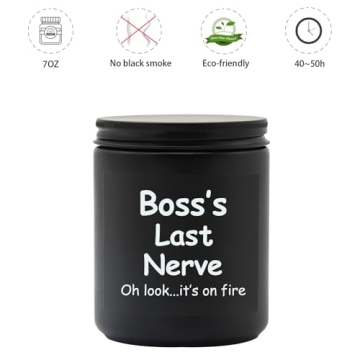Lihome Boss Gifts - Vanilla Soy Wax Candle 7oz