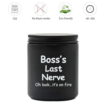 Lihome Boss Gifts - Vanilla Soy Wax Candle 7oz