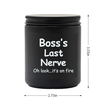 Lihome Boss Gifts - Vanilla Soy Wax Candle 7oz